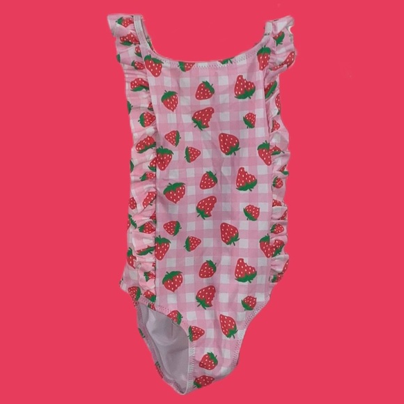 Zara Other - NWT ZARA KIDS STRAWBERRY SWIMSUIT 2 3
